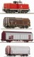 51140 Roco Analog Starter set Diesel Locomotive with Freight Train